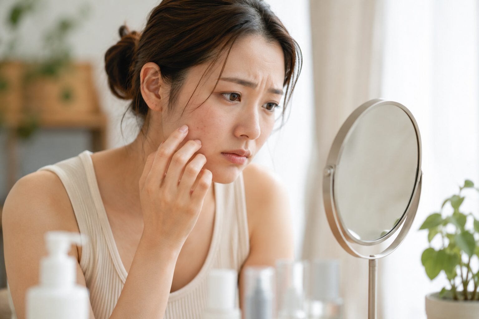 月経前に肌が荒れるのはなぜ? PMSと肌荒れ
