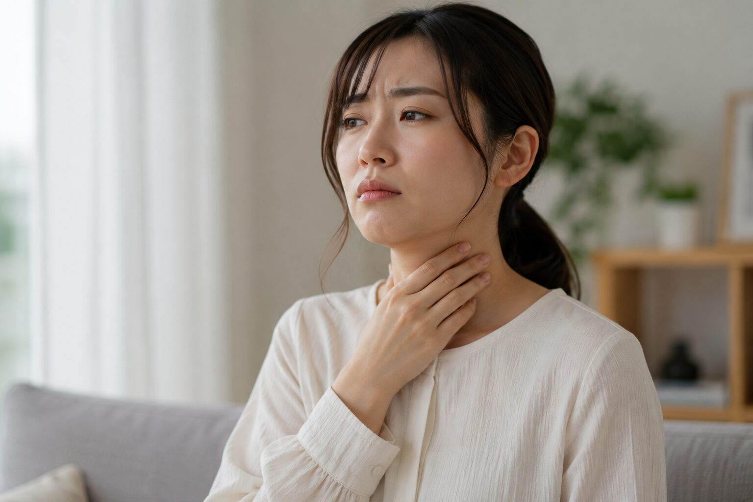 のどに何か詰まる感じがする 喉の違和感